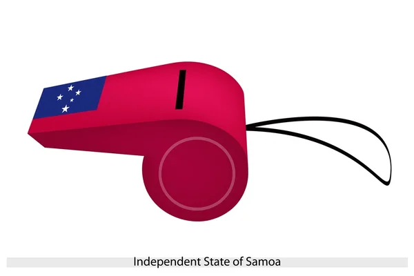 萨摩亚独立国的口哨 — 图库矢量图片