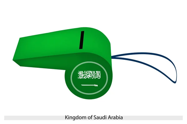 一声口哨沙特阿拉伯王国 — 图库矢量图片