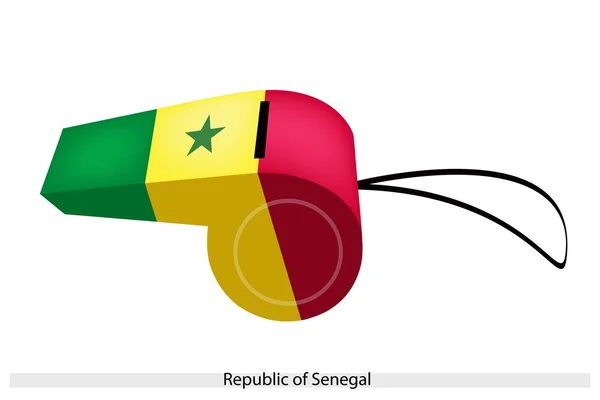 Un fischio della Repubblica del Senegal — Vettoriale Stock