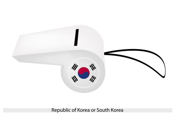 A Whistle of The Republic of Korea — Stock Vector