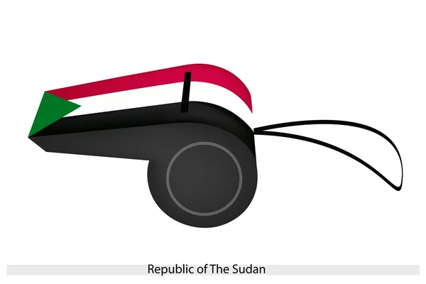 A Whistle of Republic of The Sudan — Stock Vector