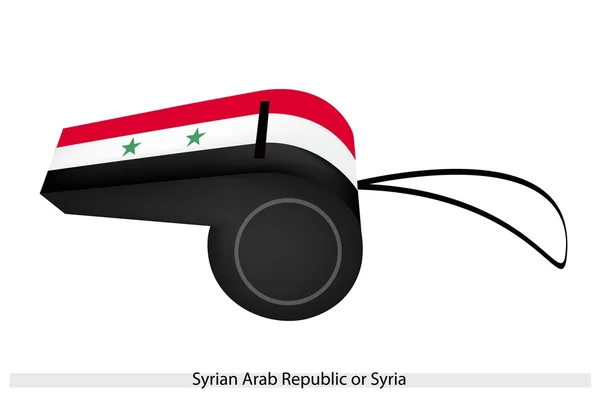 Un fischio della Repubblica araba siriana — Vettoriale Stock