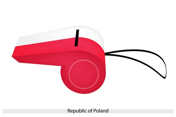 Un fischio della Repubblica di Polonia — Vettoriale Stock