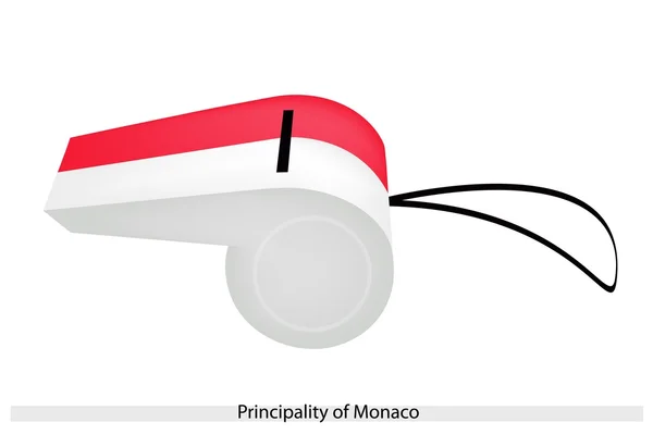 A Whistle of The Principality of Monaco — Stock Vector