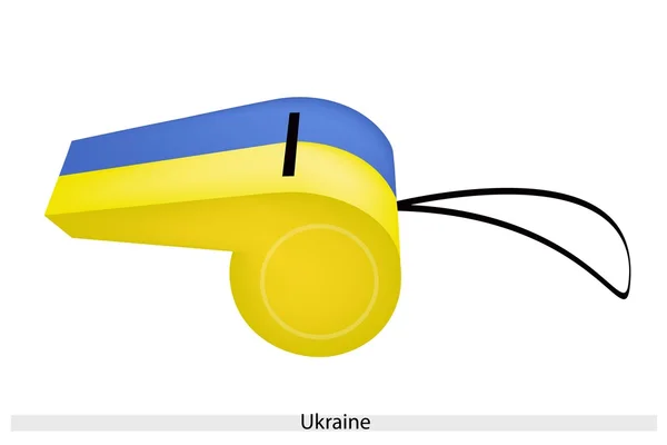 Синьо-жовтий свисток України — стоковий вектор