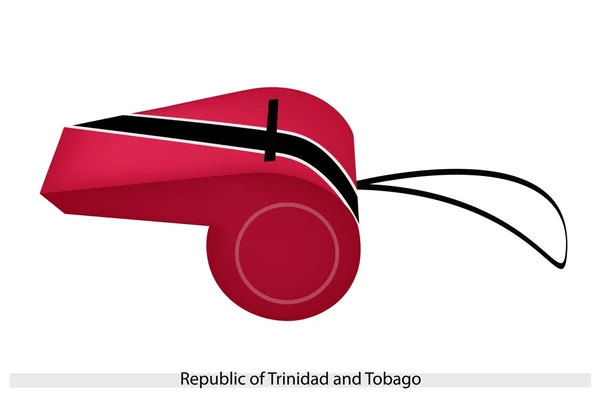 Un fischio della Repubblica di Trinidad e Tobago — Vettoriale Stock