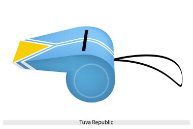 A Beautiful Whistle of Tuva Republic Flag clipart