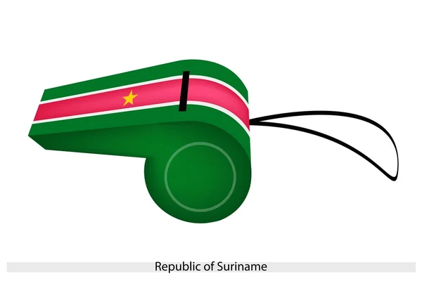 A Whistle of The Republic of Suriname — Stock Vector