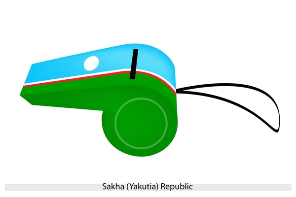 Um belo assobio da República Sakha — Vetor de Stock