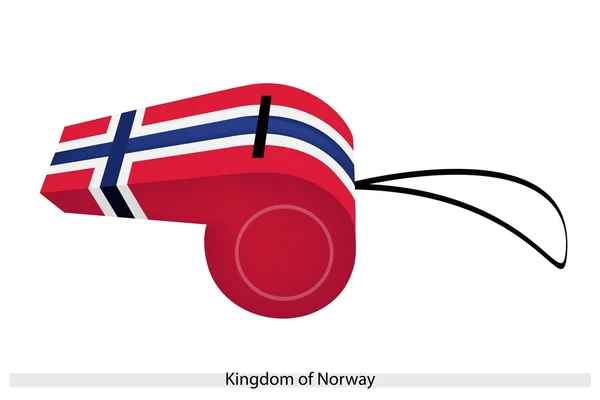 A Whistle of The Kingdom of Norway — Stock Vector