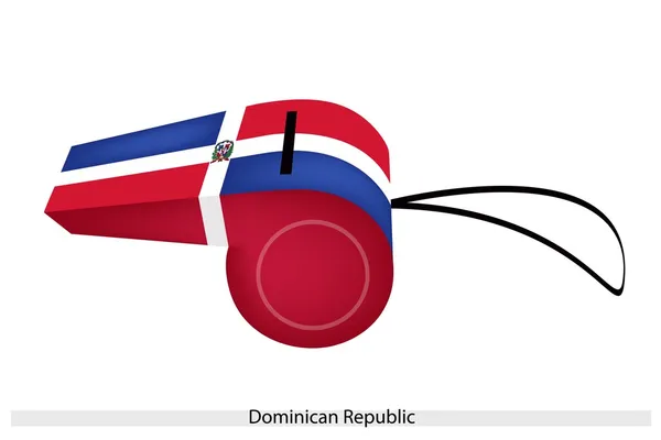 A Beautiful Whistle of The Dominican Republic — Stock Vector