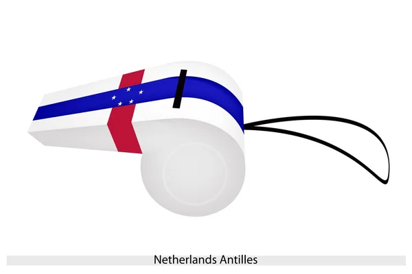 A Beautiful Whistle of The Netherlands Antilles — Stock Vector