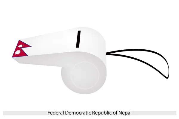 A Whistle of Federal Democratic Republic of Nepal — Stock Vector
