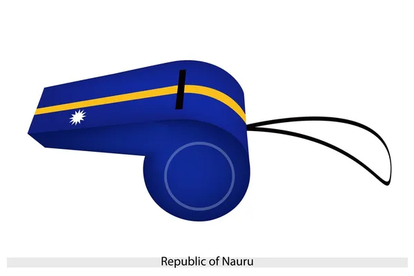 Un silbato de la República de Nauru — Vector de stock