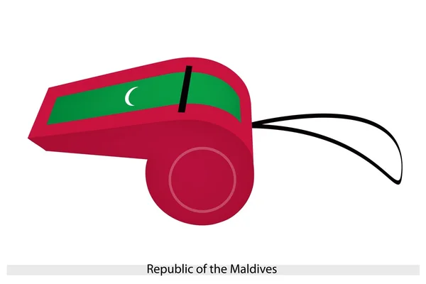 Een fluitje van Republiek van de Malediven — Stockvector