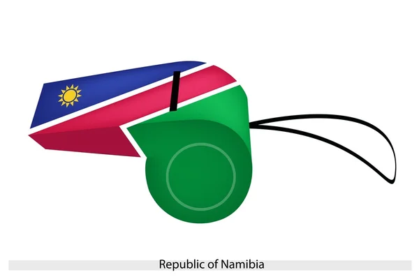 Un silbato de la República de Namibia — Vector de stock