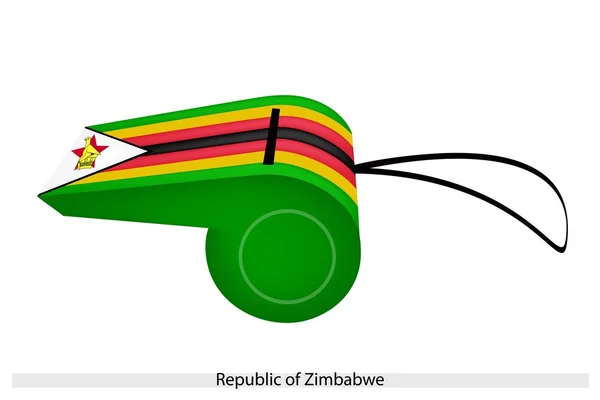 Eine pfeife der republik zimbabwe — Stockvektor