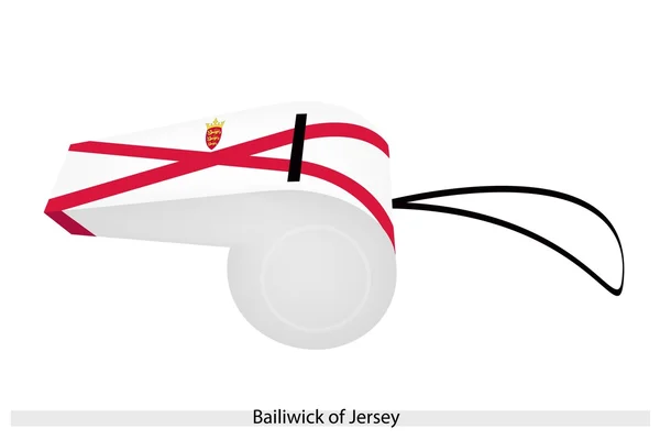 A Whistle of The Bailiwick of Jersey — Stock Vector