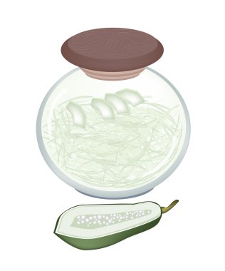 bir kavanoz turşu papaya malt sirke ile