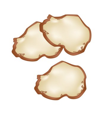 Tay Hindistan cevizi krep muz yaprağı kapsayıcısındaki