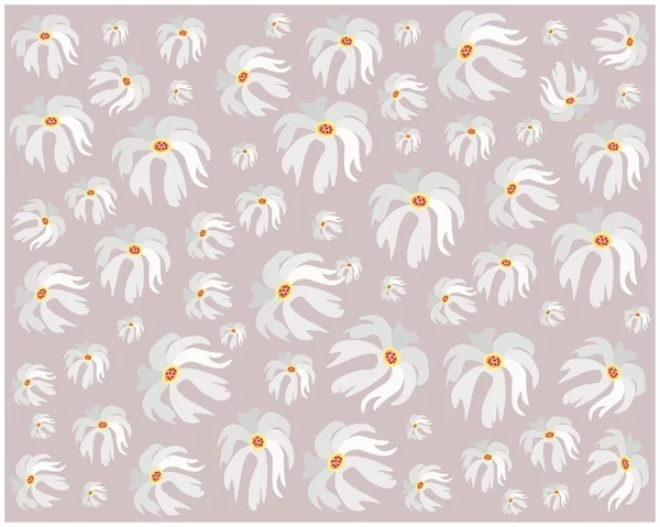 Beautiful Flower Illustration Background Nyctanthes Arbor Tristis Night Flowering Jasmine — Stock Vector