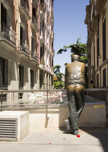 Медная статуя в Мадриде — стоковое фото