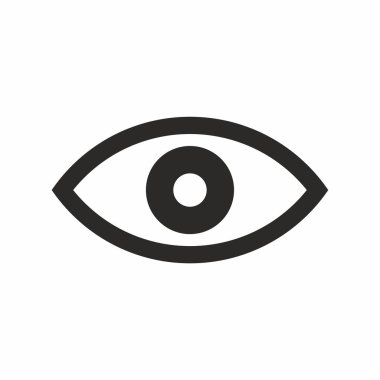 Göz simgesi, vektör illüstrasyonu