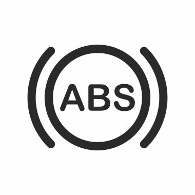 Abs, araba, gösterge paneli, gösterge simgesi vektörü