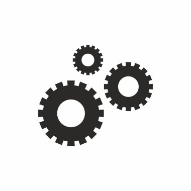 Uygulama için ayarlar dişli simgesi vektörü, web tasarımı