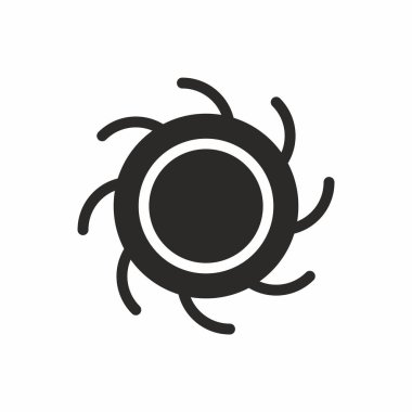 Web, uygulama tasarımı için kara delik vektör simgesi