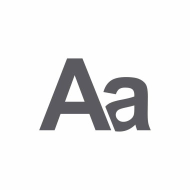 Harfler Bir logo tasarım vektör şablonu