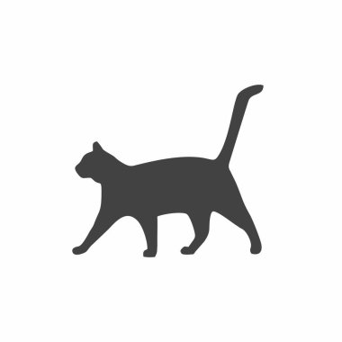 kedi simgesi, vektör illüstrasyonu