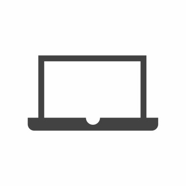 dizüstü bilgisayar simgesi, vektör illüstrasyonu