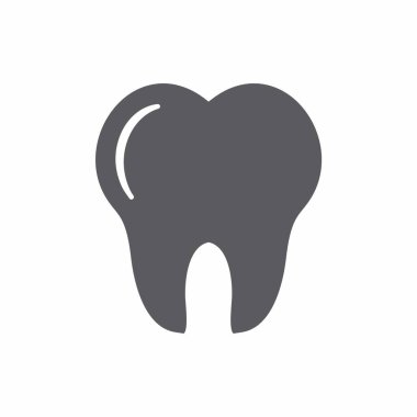 Diş simgesi, vektör illüstrasyonu