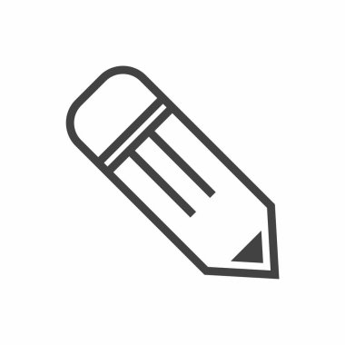 Kalem simgesi, vektör illüstrasyonu