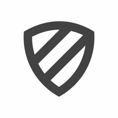 kalkan ikon vektör illüstrasyonu