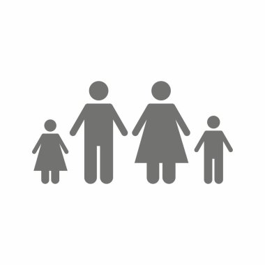 Aile simgesi. düz tasarım stili eps 10