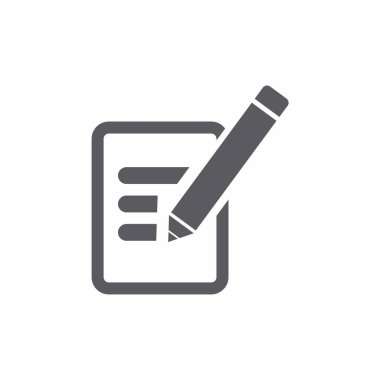 Kalem sembolü, simge geribildirimi, tanım. vektör illüstrasyonu