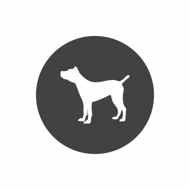 köpek simgesi, vektör illüstrasyonu