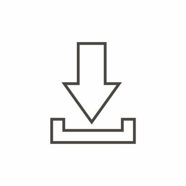 Ok simgesini indir. Web tasarım düğmesi. vektör illüstrasyonu