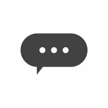 Sohbet simgesi, vektör çizimi