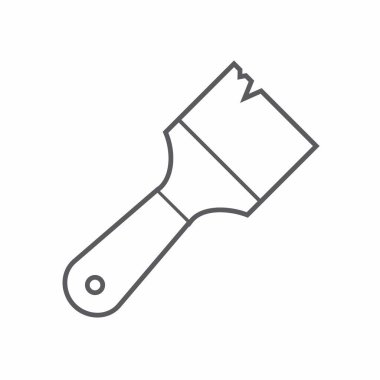 boya fırçası ikonu. vektör illüstrasyonu