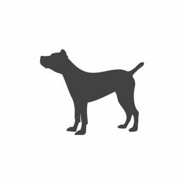 köpek simgesi, vektör illüstrasyonu