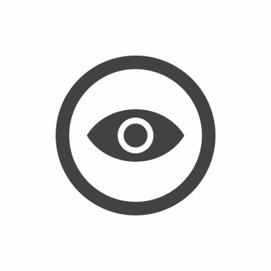 Göz simgesi, vektör illüstrasyonu