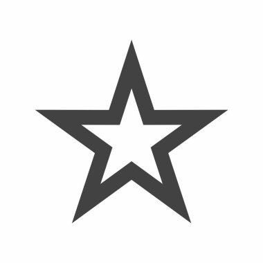 yıldız simgesi, vektör çizimi