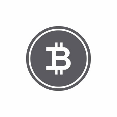 Bitcoin simgesi, vektör çizimi