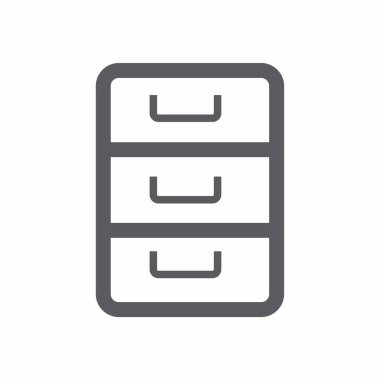 İnce çizgi simgesi, vektör illüstrasyonu