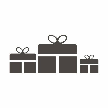 hediye kutuları ikon vektör illüstrasyon tasarımı