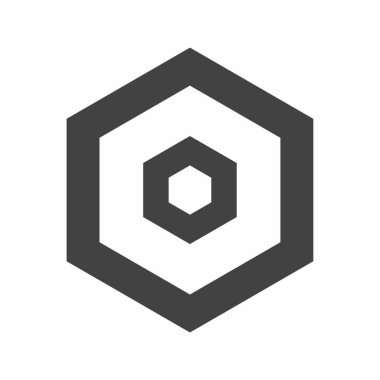 Geometrik logo vektör simgesi