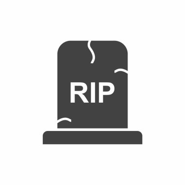 Mezar taşı, mezar taşı, tabut, cadılar bayramı, vektör illüstrasyonu